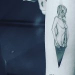Najwa Nimri Instagram - #tatoo #fanart #ratrace cover naked no nipples