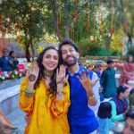 Nakuul Mehta Instagram - We just got Mehndi’ed ❤️ Tag your partner & nudge them to do the same ⤵️ . . Special love to @amritasaluja01’s @atirma_in for my beautiful yellow coord set ✨