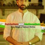 Nakuul Mehta Instagram - There is a difference between a patriot and a nationalist. देशभक्ति और राष्ट्रवाद में फ़र्क है। @ajax.singh and i come back for a special poem on our 77th Independence Day ❤️🇮🇳 “Patriotism vs Nationalism” लेखन: @ajax.singh #DialoguesOfDemocracy #happyindependenceday🇮🇳