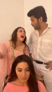 Namish Taneja Instagram - Yunki yeh kaun bola…? . Featuring @tanejanamish and @chaudharybhaweeka . Shot by @_ichiragkapoor._
