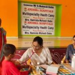 Namrata Shirodkar Instagram – Andhra Hospitals, in collaboration with MB Foundation, organized the 38th Multi-speciality camp in Burripalem on Namrata Shirodkar garu’s birthday, offering healthcare services to total of 145 adults and children. It includes health check-ups and distributing essential medicines for the well-being of the villagers. 🙏