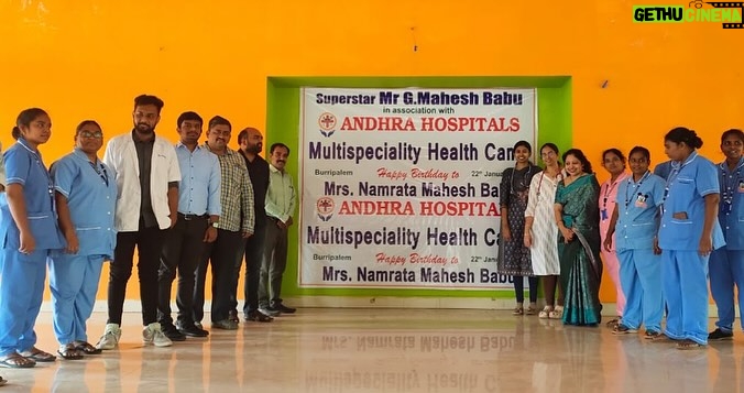 Namrata Shirodkar Instagram - Andhra Hospitals, in collaboration with MB Foundation, organized the 38th Multi-speciality camp in Burripalem on Namrata Shirodkar garu’s birthday, offering healthcare services to total of 145 adults and children. It includes health check-ups and distributing essential medicines for the well-being of the villagers. 🙏