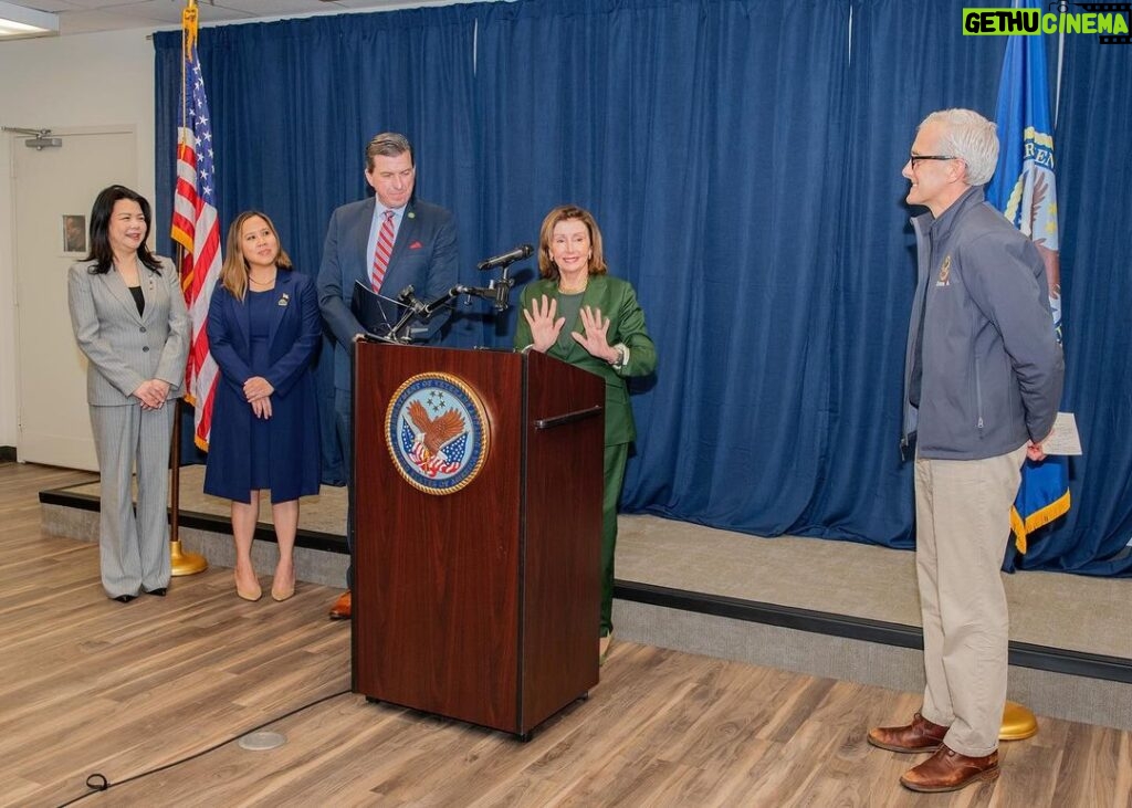 Nancy Pelosi Instagram - This week, we welcomed @deptvetaffairs Secretary Denis McDonough to the @sfvahcs to highlight our work in the Bay Area to ensure we leave no veteran behind.   Under the leadership of @potus, we have honored our sacred duty to care for America’s veterans by expanding benefits and improving services.