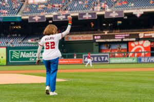 Nancy Pelosi Instagram - I'll always be a @sfgiants fan, but tonight my pitch was to celebrate the vibrancy of our LGBTQ+ communities with @teamdcsports and @nationals.

Happy Pride!