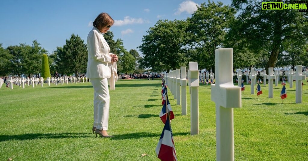 Nancy Pelosi Instagram - Today, the world pays tribute to the brave Allied Forces who stormed the beaches of Normandy 79 years ago to defend freedom against fascism. The soldiers' unimaginable heroism lives on in immortality. Let us always strive to build a world worthy of their service and sacrifice.