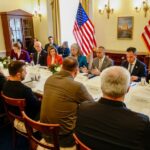 Nancy Pelosi Instagram - Today, it was a privilege to meet with President Zelenskyy, who emphasized the urgent need for continued American support for Ukraine.   The fight for Ukraine is the fight for democracy itself – and we must win. Congress must approve @potus Biden’s Ukraine funding request as soon as possible.