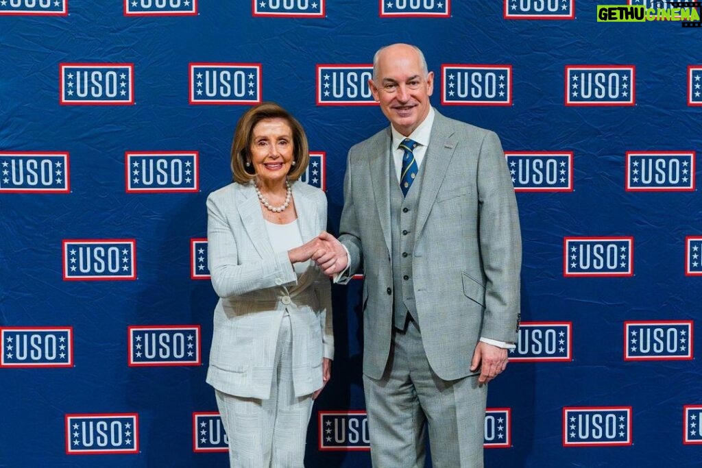 Nancy Pelosi Instagram - It was my privilege to join the USO in assembling care packages for servicemembers around the world to thank them for defending our freedoms. We salute USO for strengthening servicemembers connection to their families and loved ones back home, no matter where they serve.