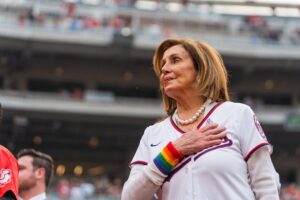 Nancy Pelosi Instagram - I'll always be a @sfgiants fan, but tonight my pitch was to celebrate the vibrancy of our LGBTQ+ communities with @teamdcsports and @nationals.

Happy Pride!
