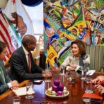 Nancy Pelosi Instagram - It was my privilege to welcome Canadian @HoCSpeaker @GregFergus & Ambassador Kirsten Hillman to Capitol Hill this morning during Speaker Fergus's first official visit to Washington. America's close friendship with Canada is vital as we work together to promote democracy around the world.