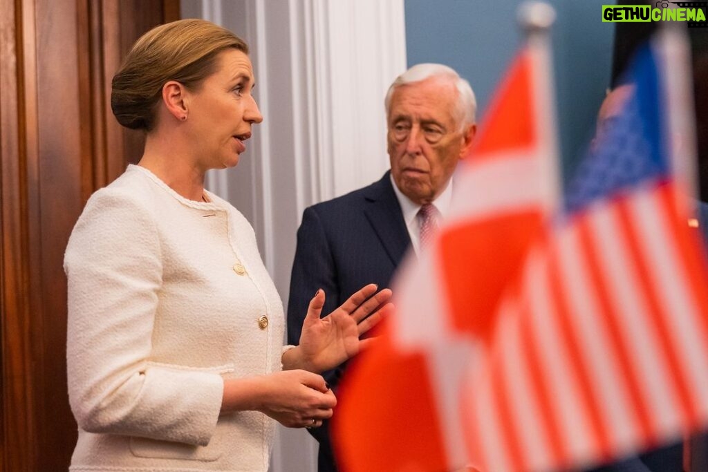 Nancy Pelosi Instagram - America and Denmark have stood with Ukraine in the fight for Democracy and we must continue to work together to advance security around the world. It was a privilege today to join Prime Minister of Denmark Mette Frederiksen and Rep. Steny Hoyer to speak about the US-Denmark partnership.