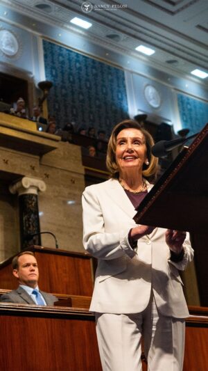 Nancy Pelosi Instagram - A new day is dawning on the horizon. And I look forward to the unfolding story of our nation.
 
A story of light and of love. Of patriotism and of progress. Of many becoming one.

And, always, an unfinished mission to make the dreams of today the reality of tomorrow.
