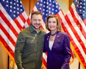 Nancy Pelosi Instagram - President Zelenskyy's courageous leadership in Ukraine's battle for freedom is an inspiration.

It was my honor to join a bipartisan Congressional meeting with him today, where he expressed gratitude and presented a vision, a plan and a request for support for the people of Ukraine.

Congress must continue to support Ukraine's fight for democracy until victory is won.