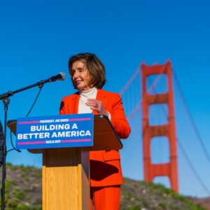 Nancy Pelosi Instagram - It was a joy today to celebrate a new investment from our Infrastructure Law headed to the Golden Gate Bridge! This iconic landmark plays an essential role in San Francisco's economy. Thanks to President Biden, we're rebuilding our infrastructure and reinvigorating our middle class. 

For more than eight decades, this iconic landmark has safely, reliably served our Bay Area community – and now, with this $400 million investment, we are ensuring it will stand for many more. Together, we're building a better and fairer future for every San Franciscan.