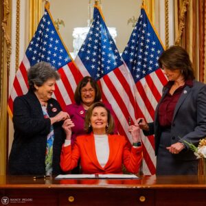 Nancy Pelosi Instagram - Today, I proudly signed the Speak Out Act – bipartisan legislation prohibiting non-disclosure agreements from silencing survivors of sexual assault and harassment.
 
This is an historic victory for justice and dignity: empowering survivors and building safer workplaces for all.