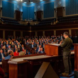 Nancy Pelosi Instagram - Tonight, President Volodymyr Zelenskyy delivered an address to Congress about the determination of the Ukrainian people and inspired us with his message of unity, courage and resilience in the face of Russian aggression.

In defending their Democracy, they are fighting for Democracy everywhere.
