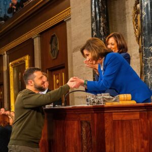 Nancy Pelosi Instagram - Tonight, President Volodymyr Zelenskyy delivered an address to Congress about the determination of the Ukrainian people and inspired us with his message of unity, courage and resilience in the face of Russian aggression.

In defending their Democracy, they are fighting for Democracy everywhere.