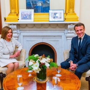 Nancy Pelosi Instagram - It was my privilege to welcome President Emmanuel Macron back to the United States Capitol. Since our founding, America has taken great pride in our friendship with the French people — one of our oldest and most treasured alliances.

In his 2018 address to Congress President Macron spoke of our two nations’ “common vision for humanity. Today, we discussed our continued work to advance that vision: safeguarding global security, spurring shared prosperity, protecting our planet and defending democracy.