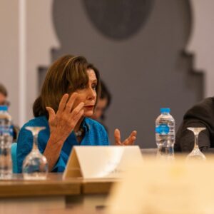 Nancy Pelosi Instagram - Special Presidential Envoy John Kerry's determined, skilled diplomacy is a vital asset to America's leadership on climate.

Thank you to Secretary Kerry for briefing our delegation on how the Biden Administration is strengthening global partnerships and raising the world's climate ambitions.