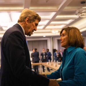 Nancy Pelosi Instagram - Special Presidential Envoy John Kerry's determined, skilled diplomacy is a vital asset to America's leadership on climate.

Thank you to Secretary Kerry for briefing our delegation on how the Biden Administration is strengthening global partnerships and raising the world's climate ambitions.