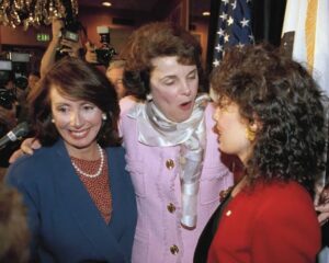Nancy Pelosi Instagram - Heartbroken to learn of the passing of my dear friend Dianne Feinstein.

Her indomitable, indefatigable leadership made a magnificent difference for our national security and personal safety, the health of our people and our planet, and the strength of our Democracy.