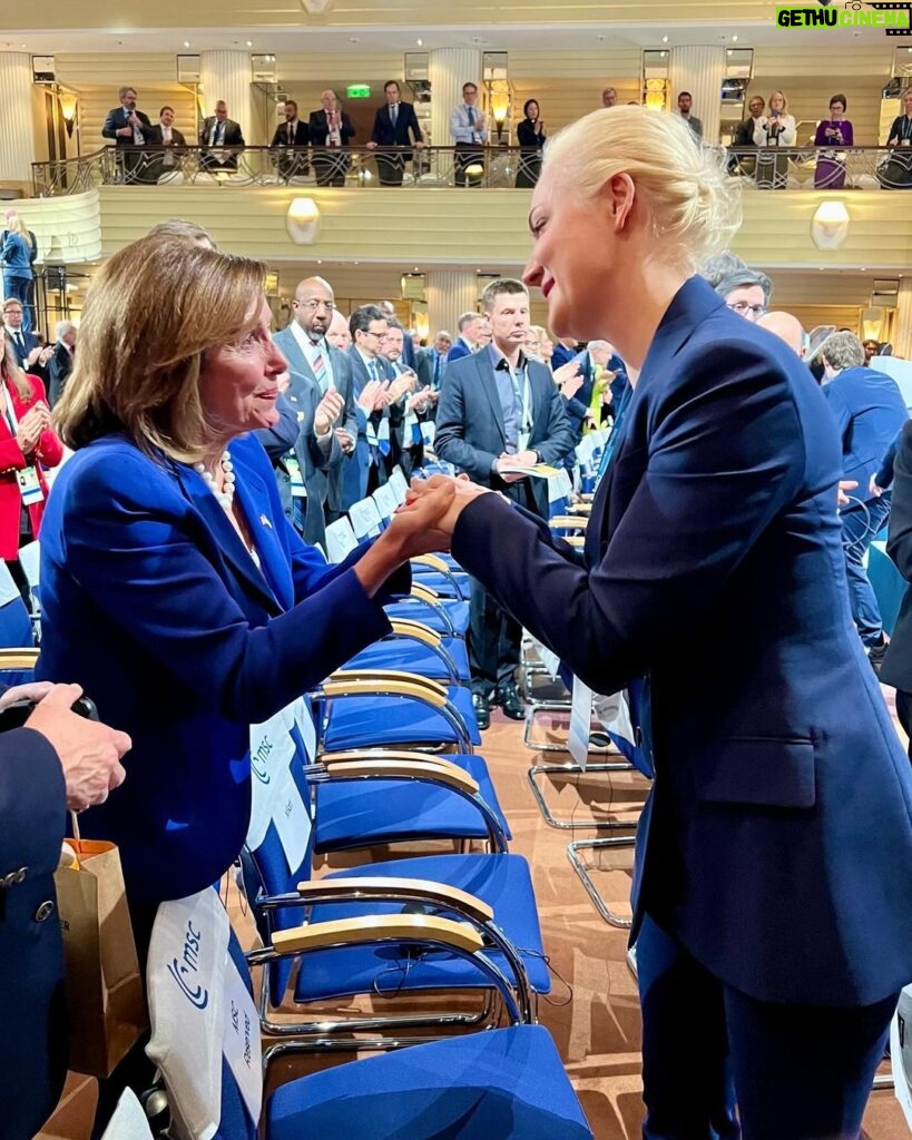 Nancy Pelosi Instagram - Alexei Navalny has been a hero for freedom – for the Russian people and all over the world.   It was a profound privilege to hear his wife, Yulia, today at the @munsecconf. Her extraordinary poise and strength under horrific circumstances were an inspiration to us all.