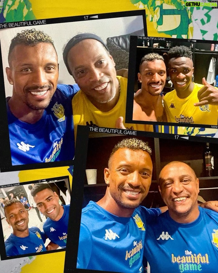 Nani Instagram - What a night! 🤩 Had a lot of fun playing with so many stars in "𝐓𝐡𝐞 𝐁𝐞𝐚𝐮𝐭𝐢𝐟𝐮𝐥 𝐆𝐚𝐦𝐞". Thanks for the invitation, @oficialrc3 and @ronaldinho. It was great being back in Florida and feeling the love from all the fans. 🙌🏾 #TheBeautifulGame #Legends #Star #football #friends #USA #Florida #Moments