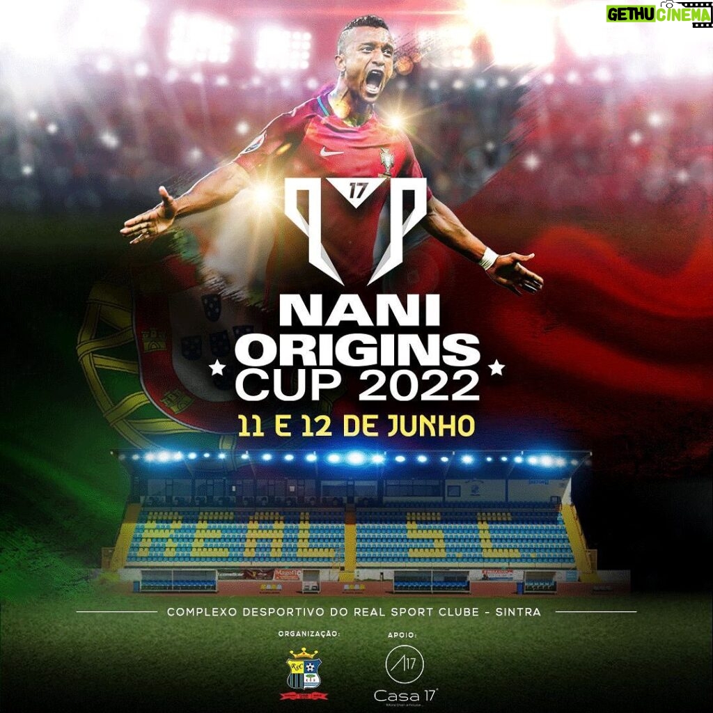 Nani Instagram - 𝗡𝗮𝗻𝗶 𝗢𝗿𝗶𝗴𝗶𝗻𝘀 𝗖𝘂𝗽 ⚽🏆 Um torneio que criei em conjunto com os responsáveis das camadas jovens do @realsportclube, para os jovens com menos de 9 anos. Será nos dias 11 e 12 de junho, no Complexo Desportivo do Real! É um prazer dar a estes miúdos a oportunidade de viverem momentos de muita alegria e emoção junto da comunidade que me viu crescer 🤩 🙌🏾 #NaniOriginsCup #Massama #football #torneio #family #origins #home #portugal Complexo Desportivo Real Sport Clube