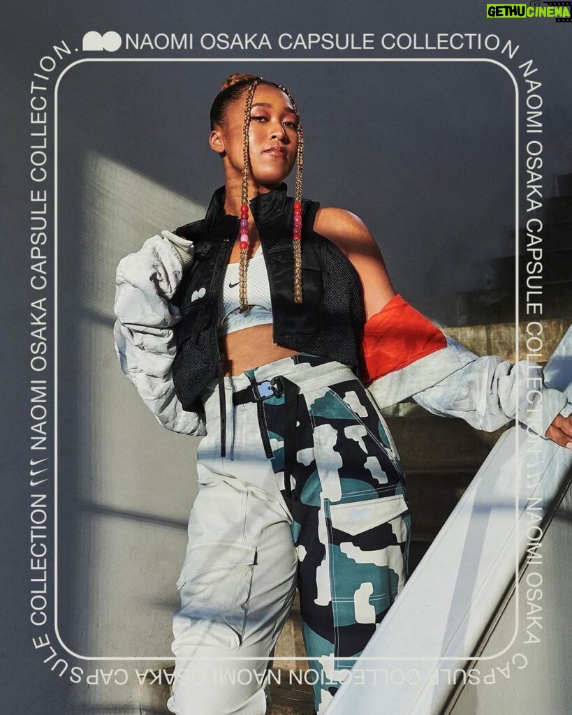 Naomi Osaka Instagram - Sooooooo I tried my best at styling, curating and photographing my newest collection with Nike. When it was in the process of creation, it was important to me that there was something for everyone which means more versatile, gender-neutral pieces in my favorite colors and of course the legendary camo print haha.  Shop the collection online now, and make sure you tag me and @nikewomen in any photos you take, I wanna see you guys wearing it #TeamNike @nikecourt @niketokyo ❤️