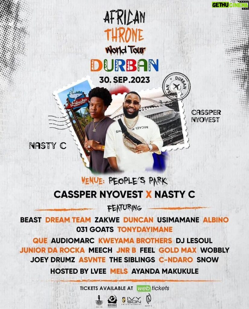 Nasty C Instagram - Feels good to be home!!! #AfricanThroneTour CANT WAIT!!!!!!! Durban, KwaZulu-Natal