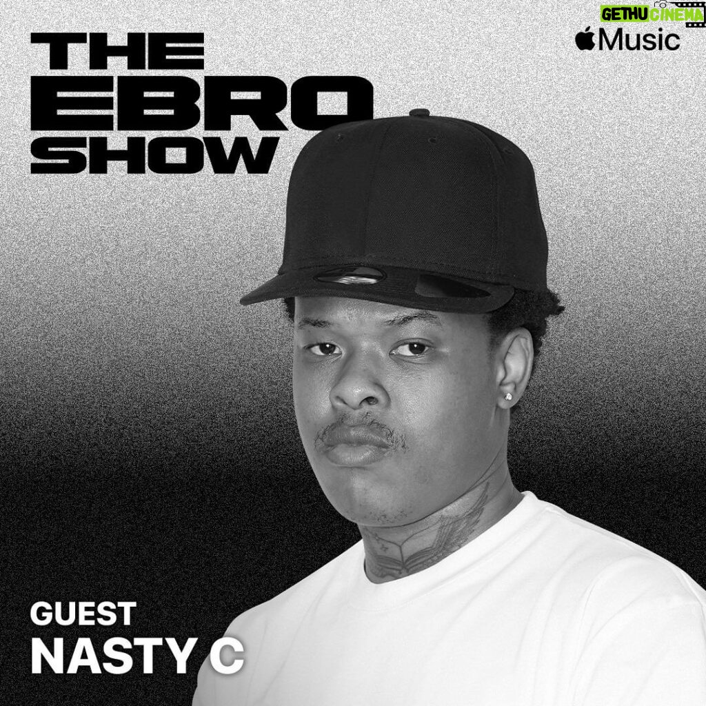 Nasty C Instagram - Got to sit down & catch up with @oldmanebro & we spoke a lot about the album! Interview airs at 10:30pm on @applemusic #applemusic1 #iloveithere