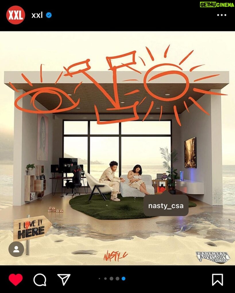 Nasty C Instagram - My brand new album “I LOVE IT HERE” is out EVERYWHERE! 👁♥📍what’s your favourite!???