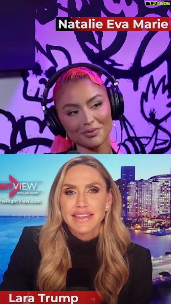 Natalie Eva Marie Instagram - Do the work, trust in God, and great things can happen 🙏🏽 - 💫It was a pleasure to be on @laraleatrump ‘s show @therightview 🙏🏽 thank you for having me 💕 🥳𝐅𝐮𝐥𝐥 𝐞𝐩𝐢𝐬𝐨𝐝𝐞 𝐨𝐮𝐭 𝐧𝐨𝐰 𝐨𝐧 𝐚𝐥𝐥 𝐬𝐭𝐫𝐞𝐚𝐦𝐢𝐧𝐠 𝐩𝐥𝐚𝐭𝐟𝐨𝐫𝐦𝐬 @therightview