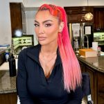Natalie Eva Marie Instagram - Channeling my inner #GwenStefani 💅🏽 💄 Products used For this lewk 💁🏻‍♀️…. Prep: @elemis pro collagen cleansing balm. Foundation: @armanibeauty Concealer: @hourglasscosmetics Setting powder: @hudabeauty Eyes: @charlottetilbury THE BELLA SOFIA LUXURY PALETTE Lips @charlottetilbury Lashes: @beautycreations.cosmetics Brows: @anastasiabeverlyhills in Carmel Powder Bronzer: @charlottetilbury in Tan Cream Bronzer: @charlottetilbury Blush: @patricktabeauty She’s that Girl Setting spray: @onesize - Glam by my compadres: 💄MUA: @makeupbyapollo 💁🏻‍♀️Hair: jasonhairr