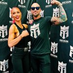 Natalie Eva Marie Instagram - Making it #Reign with my partner in crime @jonathan_coyle @arnoldsports @reignbodyfuel 🔋 🥳🦾 - So we had to do a little flexin on em carousel 📸🤪🦾