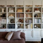 Nate Berkus Instagram - A bookshelf love story….it always starts with stacks of books and objects all over the floor, but when it’s done, it’s the most rewarding thing.