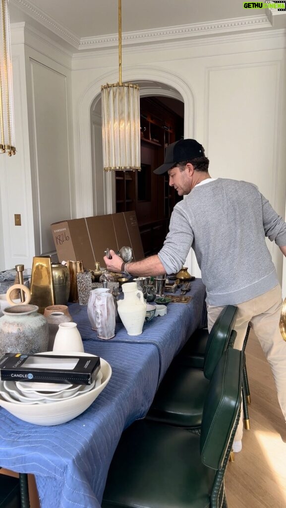 Nate Berkus Instagram - Have you ever wondered what an accessory table looks like on install day? This isn’t even half of it…and believe it or not, it all finds a home quicker than you would think. Can’t wait for the reveal of this new #NateBerkusAssociates NYC project.
