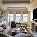 Nate Berkus Instagram - A bookshelf love story….it always starts with stacks of books and objects all over the floor, but when it’s done, it’s the most rewarding thing.