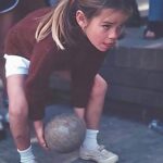 Nathalie Boltt Instagram - I still bowl like this! #LilNat #TinyFeet