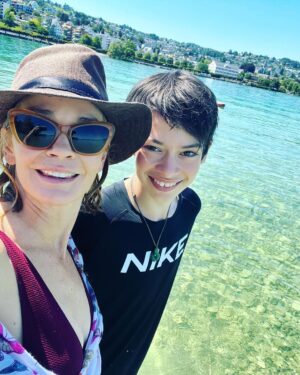 Nathalie Boltt Instagram - Zurich lake. Paddle boats with slides #swissingenuity