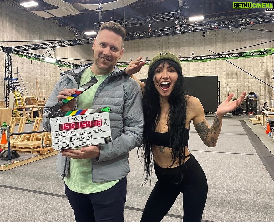 Nathalie Boltt Instagram - Repost from @lights • YOU GUYS I got to do some motion capture and voice work in @playoffthegrid 😳😳 a bad ass cyberpunk battle royale directed by the legend @neillblomkamp and starring the icon @sharltocopleyofficial 😳😳😳 I can’t think of something more up my lane. shooting isn’t finished yet, and it’s not out til next year but damn it’s sick. So stay tuned! it’s being beta tested by some wicked streamers (swipe for a taste 😈)