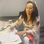 Nathalie Emmanuel Instagram – When you’re a vampire but you got admin… 🧛🏽‍♀️📃✍🏽 @invitationmovie is out now #BTS