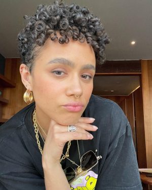 Nathalie Emmanuel Instagram - When I tell you I am feeling my new hair 😏🤣😎