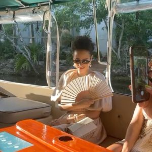Nathalie Emmanuel Instagram - My wedding lewk for @allymisslove and Andrew’s beautiful wedding at @rwmayakoba. 

Photo and video skilfully captured by @jd.loveless… he knows the good light honey!

Styling by @chercoulter (obvs)
Dress: @_aje_
Shoes: @jimmychoo
Bag: @metier.london
Jewellery: @alighieri_jewellery (a fave ❤️😍)
Nose ring: @laura_bond_jewellery
Fan: @fernfans_ 
Sunglasses: @nanushka (🌱💚)

#ATimetoRemember #A&A #A♾A #rosewoodmayakoba #Mexico #whoonearthdoIthinkIam🤣