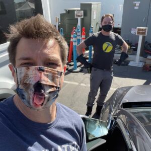 Nathan Fillion Instagram - I love when people dress for Halloween at work. I love guessing who they are dressed as. This guy? No clue. Happy Halloween!