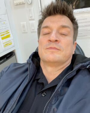Nathan Fillion Instagram - I was provided a clip and “suggested tweet” to promote the show this evening. God bless them, but it was cringeworthy. I decided a better way was to simply tell you how excited I am that #therookieabc is back on tonight at 10/9C. I decided it would be better to tell you how proud I am of the work this cast and crew is doing. And, I decided it would be best to show you how I torture the kindest, most talented, loveliest makeup artist in the biz. See you all tonight.