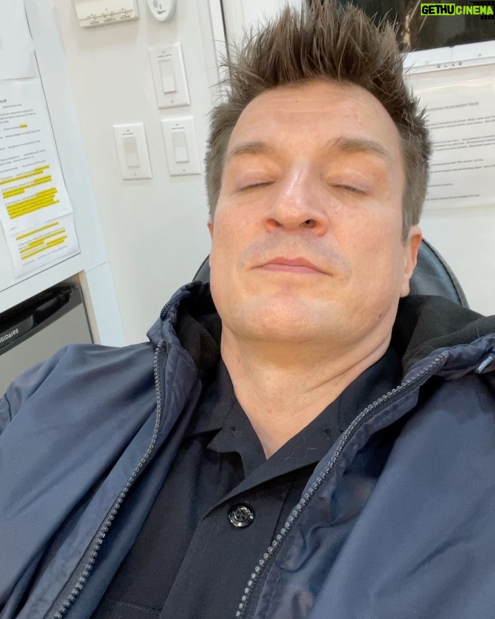Nathan Fillion Instagram - I was provided a clip and “suggested tweet” to promote the show this evening. God bless them, but it was cringeworthy. I decided a better way was to simply tell you how excited I am that #therookieabc is back on tonight at 10/9C. I decided it would be better to tell you how proud I am of the work this cast and crew is doing. And, I decided it would be best to show you how I torture the kindest, most talented, loveliest makeup artist in the biz. See you all tonight.