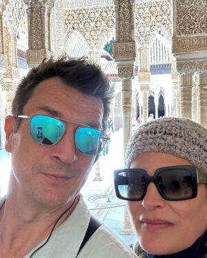 Nathan Fillion Instagram - This is @michellechapman333. She is brilliant, talented, kind, and beautiful- inside and out. It is said that friendship is not measured by time, but by who stands with you when times are difficult. Fortunately, another of Michelle’s qualities is that she makes difficult times all better. Thank you, Michelle, for your constant support and encouragement, your guidance, your hard work, and for my favorite of your qualities- your taste in best buds! Happy birthday, Punk! #Spain