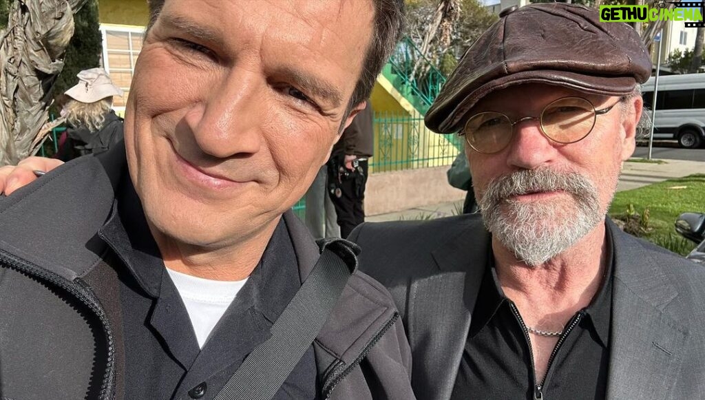 Nathan Fillion Instagram - This is Michael Rooker. I first worked with him in 2006. He holds the record of “Actor I’ve worked with the most”. He’s brilliant, kind, talented, and can bench press your house. He’s also an excellent friend, and he’s on @therookieabc tonight. Thank you, Rooker. For bringing more Rooker into my life.
