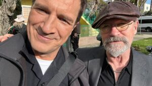 Nathan Fillion Instagram - This is Michael Rooker. I first worked with him in 2006. He holds the record of “Actor I’ve worked with the most”. He’s brilliant, kind, talented, and can bench press your house. He’s also an excellent friend, and he’s on @therookieabc tonight. Thank you, Rooker. For bringing more Rooker into my life.