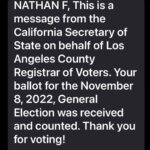 Nathan Fillion Instagram - California Secretary of State and I go way back. She hits me up personally every time I vote. What am I most concerned about this election? Democracy. Everyone gets to vote. Every vote gets counted. I haven’t looked up the literal definition of democracy, but I’m pretty sure that’s it.